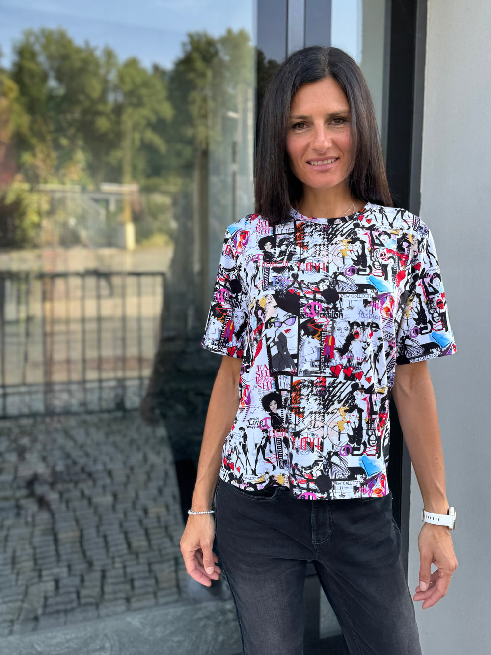 Blickfang Shirt Halbarm Pop-Art