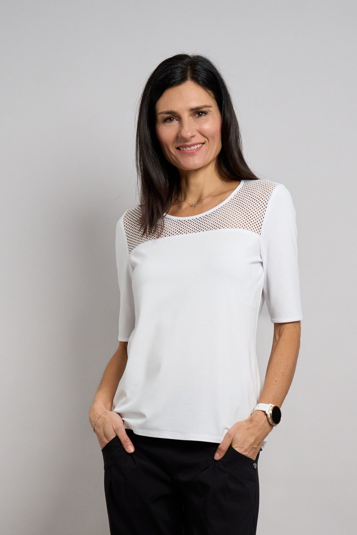
                  
                    Seidel Shirt mit Netzeinsatz weiß
                  
                