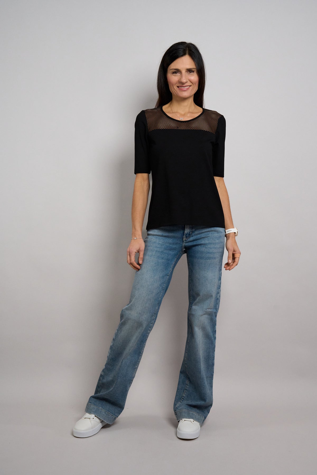 
                  
                    Seidel Shirt mit Netzeinsatz schwarz
                  
                