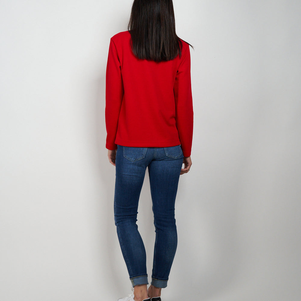 
                  
                    Seidel Sweater Uni Rot V-Ausschnitt
                  
                