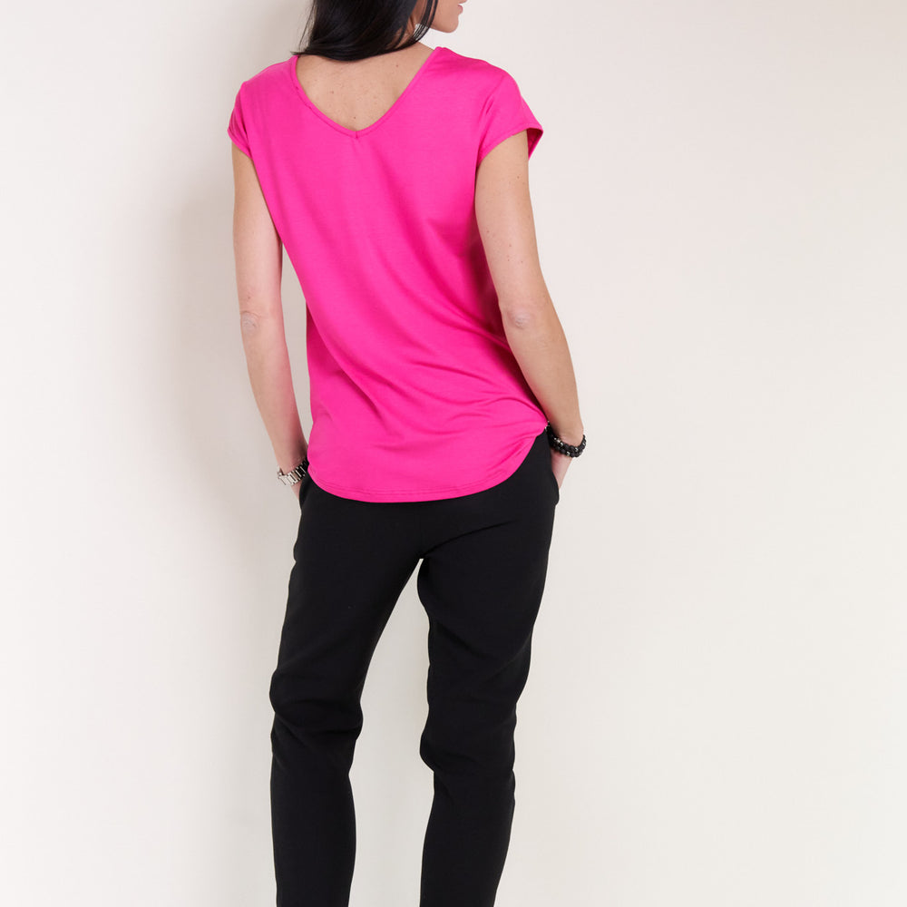 Seidel Basic Viskose  2-in-1 Shirt Pink